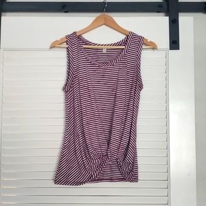 Red & White Striped Tank